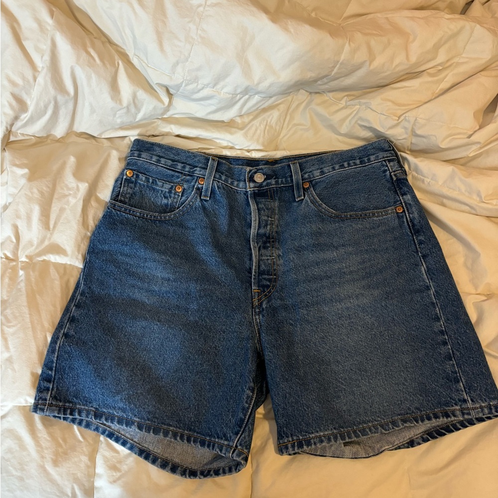 Levi's Women's Dark Blue Jean Shorts